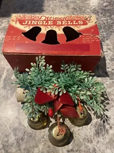 Campane jingle vintage Holt Howard Christmas Doorway in scatola originale - Foto 1 di 11