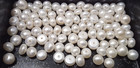 Perle 100pz Mezzo Foro 6-7mm Bianco - 100pc Half Drilled White Cultured Perlen