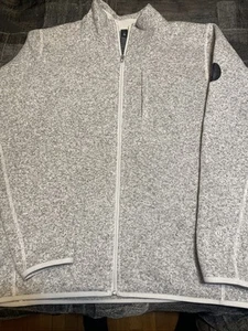 Boston Celtics Lululemon Gray Sojourn Fleece-Lined Knit Full Zip Jacket - XL - Picture 1 of 24