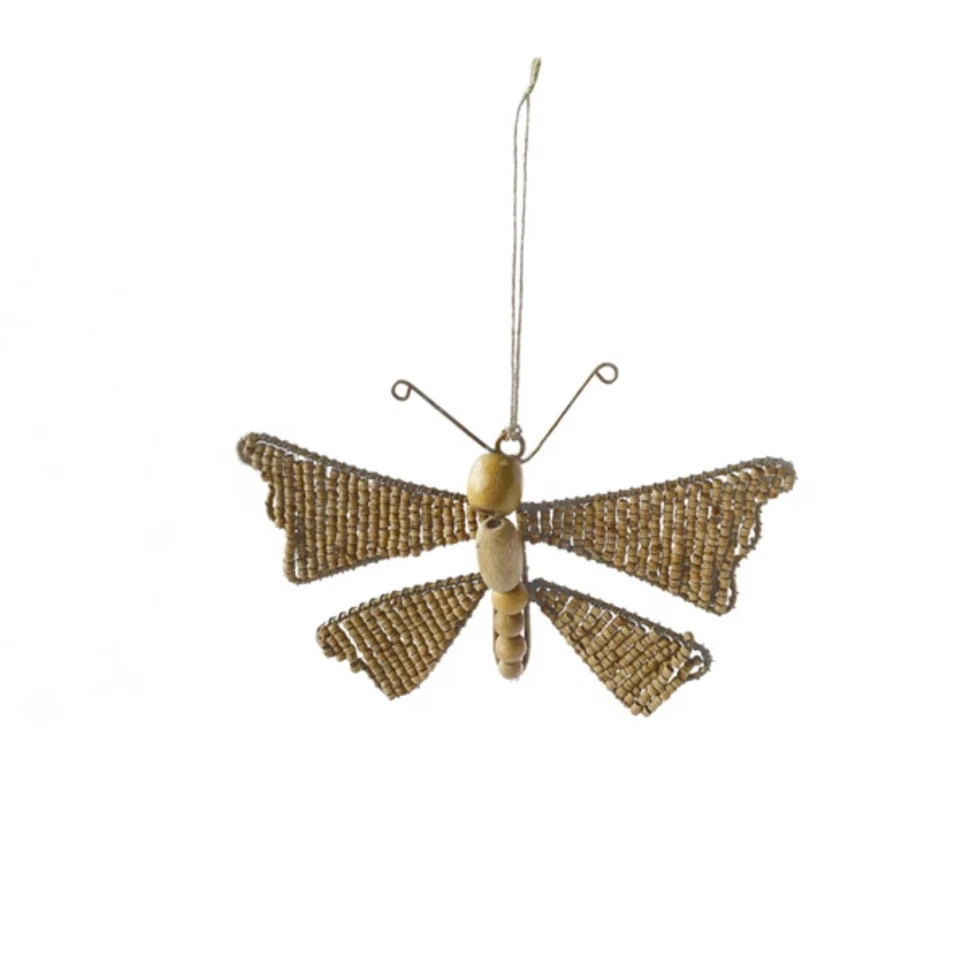 创意合作木竹蝴蝶串珠装饰品 Bauble — 第 1/1 张图片