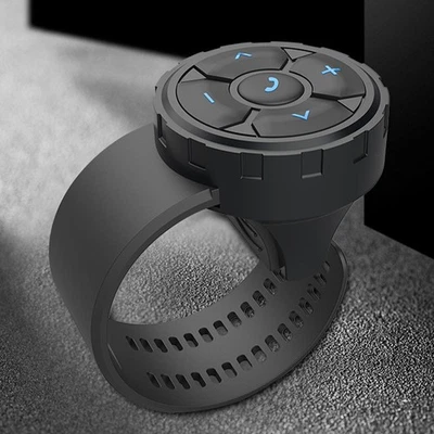 Bluetooth Remote Control Media Button Car Motorcycle Bike Steering Recharging - Image 1 of 4