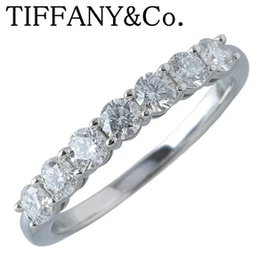 Tiffany & Co. Anillo de diamantes Embrace Forever media eternidad Pt950 US5,75 con caja - Imagen 1 de 8