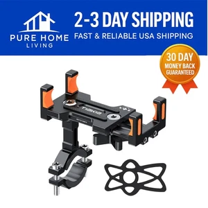 Durable Aluminum Alloy Bike Phone Mount - 360° Rotation, Anti-Theft for Cyclists - Photo 1 sur 11
