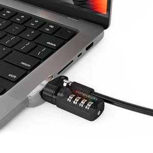 Compulocks MACBOOK PRO 14-INCH LEDGE LOCK ADAPTER +COMBINATION LOCK SILVER - Afbeelding 1 van 6