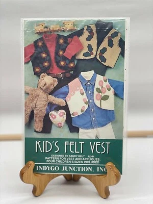 INDYGO JUNCTION Kids Felt Vest PATTERN  Sandy Belt IL344 - Image 1 of 3