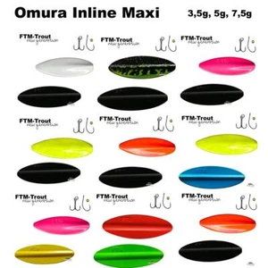 FTM Inline Spoon Omura Maxi 3,5g, 5g, 7,5g Forellen Blinker Köder UL Fischen - Bild 1 von 10