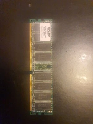 DDR 2X 512MB,PC3200,CL2.5, BUFFALO FREE SHIP WORLDWIDE - Image 1 of 3