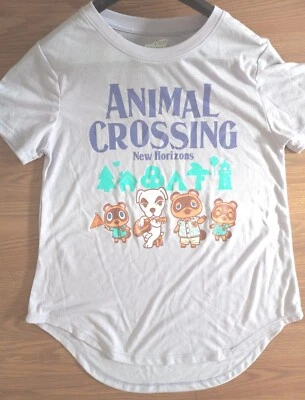 Camiseta Mujer Talla Mediana Animal Crossing Estampado Logo Nintendo 2021 Color Violeta Foto 1 de 4
