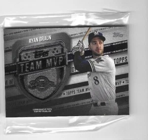 Ryan Braun 2018 Topps Series 2 BLACK Team MVP Medallion Relic 06/99 - Picture 1 of 1