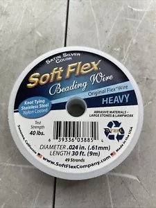 49 Strand Beading Wire - Heavy 0.24 Diameter - 30 Feet Nylon Design Wire - Picture 1 of 1