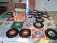Vintage 45s Record Case, , 32 Records Included, 