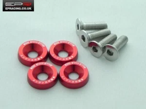 EPR Anodizado Red Billet aluminio guardabarros y Bolt 180sx 350Z 200SX skyline - Imagen 1 de 3