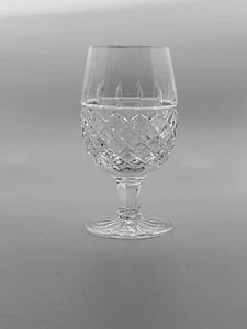 Cut Crystal Port Brandy Cordial Glass Vertical Horizontal Criss-Cross Cut Maeve - Picture 1 of 9