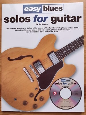 Easy Blues  - Solos for Guitar - Ed Lozano - Libro + CD -  Nuovo! - Immagine 1 di 2