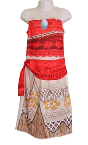 Kid's Size 3-4 Disney Moana Halloween Bookweek Costume Dress - Picture 1 of 6