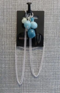 🟢 Pilgrim Elegant Necklace Silver Blue Stones Pendant Womens Fashion Jewelry - Picture 1 of 3