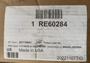 New OEM John Deere RE60284 Piston Liner Kit - Picture 1 of 2
