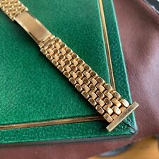 Vintage NOS Gemex 19mm Beads of Rice Gold Filled Wristwatch Bracelet Band