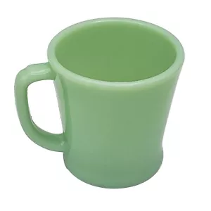 Jadeite Fire King Coffee Mug D Handle Oven Ware Glass Cup No 24 Green Vintage - Picture 1 of 5