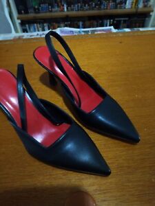Women's Black Slingback Shoes Size 5