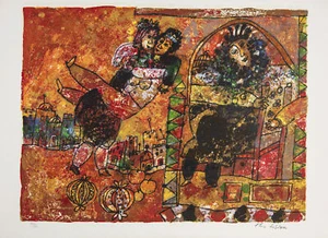 The Song of Songs of King Solomon #10 - Theo Tobiasse - Lithograph - Picture 1 of 1