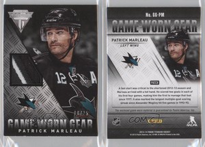 2013-14 Panini Titanium Game-Worn Gear Patch /25 Patrick Marleau #GG-PM Patch