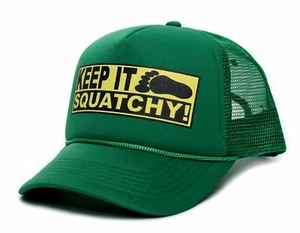 Keep It Squatchy Personalizado Camioneros Adultos Sombrero Gorra Verde Kelly Liso - Imagen 1 de 3