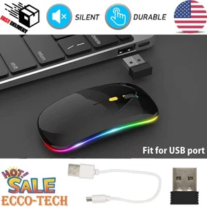 PC Bluetooth Silent Folding Wireless Mouse For Microsoft Surface USB Touch Mice - Picture 1 of 16