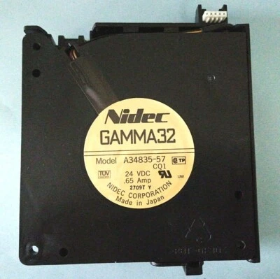 NIDEC GAMMA32 A34835-57 COMPAQ 24VDC .65Amp Cooling Fan Drum Machine - JAPAN  - Image 1 of 4