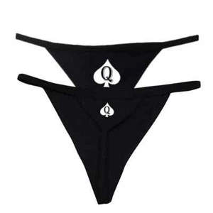 Queen of Spades QOS Sexy Women Underwear Hot Wife Thong G-String - Picture 1 of 6