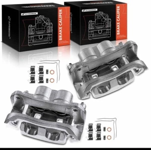 2 PCS Front Sides Brake Caliper w/ Bracket Lexus RX350 Toyota Sienna Highlander - Picture 1 of 11
