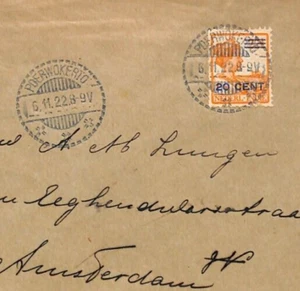 DUTCH EAST INDIES Cover *POERWOKERTO* CDS Holland Amsterdam 1922 ZT179 - Picture 1 of 10