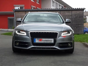 Led Light Tube Tagfahrlicht Scheinwerfer in schwarz für Audi A4 B8 04.2008-2011 - Bild 1 von 4