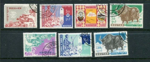 Bhutan #1-7 Used Cover