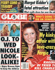GLOBE Magazine May 14 1996 Sarah Ferguson O.J. Simpson Margot Kidder Perry Como - Bild 1 von 2