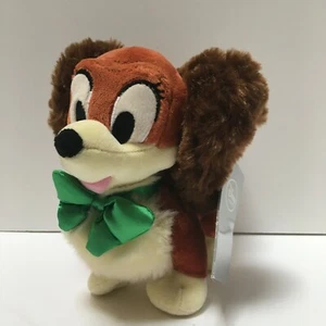 Lady and the Tramp Disney Store Plush Green Bow Dog Stuffed Animal - Picture 1 of 8