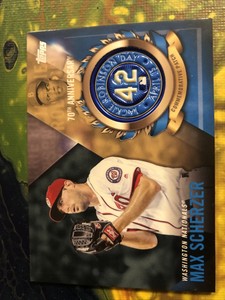 2017 Topps Jackie Robinson Day Commemorative Patch Max Scherzer #JRPC-MSC Patch