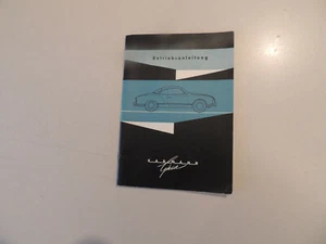 Manual de instrucciones libro de a bordo Karmann Ghia edición 01.1963 - Imagen 1 de 9