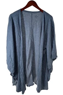 Poncho Cuddl Duds Slub Relajado Tiro Envoltura Hthr Tinta Lavada Foto 1 de 2