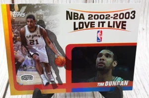 2002-03 Topps TIM DUNCAN Love it Live Insert Card #LL-TD SAN ANTONIO SPURS HOF - Picture 1 of 1