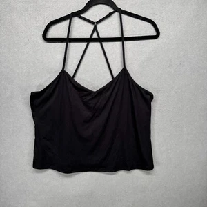 New Linea Donatella Tank Top Womens Size XL Black Racerback Cami Sleep Pajamas - Picture 1 of 9
