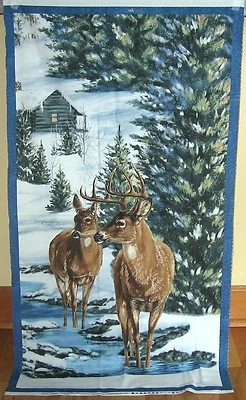 1 panel colgante/acolchado de pared de tela "quietud de invierno" de franela nueva Foto 1 de 2