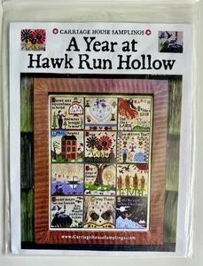 CARRIAGE HOUSE SAMPLINGS A Year at Hawk Run Hollow Counted Cross Stitch Pattern - Picture 1 of 2