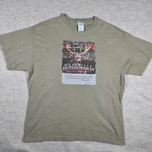 Delta Christian Outdoorman Cervo Camicia Caccia Maglietta XL Beige Marrone - Foto 1 di 10