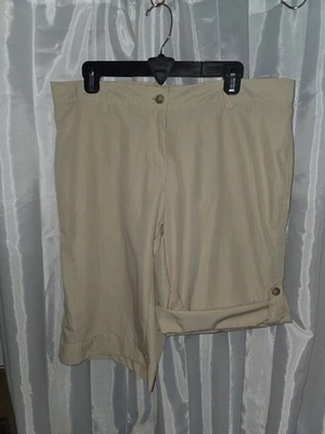 Pantalones Cortos Impermeable Para Mujer 14 Doble Caqui Convertible Aire Libre Trekking Senderismo Foto 1 de 4