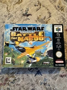 Rare -Star Wars Episode I Battle for Naboo - Nintendo 64 N64 - Boxed With Manual - Picture 1 of 11