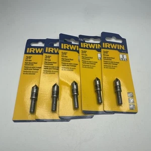 Lot Of 5 Irwin Tools 1877715 Countersink Drill Bit, 3/8-Inch, Black Oxide New - Picture 1 of 3