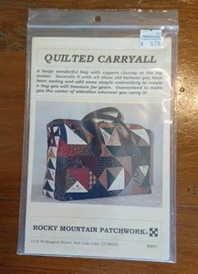 PATTERN Quilt Fabric Luggage Weekend Bag Tote Purse NEW Rocky Mountain Patchwork - Picture 1 of 2