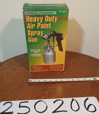 NEW Vintage Central Pneumatic Heavy Duty Cast Aluminum Air Paint Spray Gun 30224 - Image 1 of 4