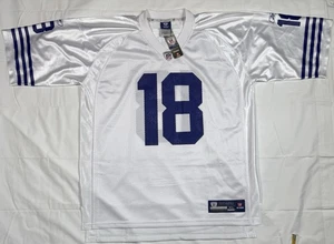 Camiseta deportiva vintage Reebok NFL Colts Peyton Manning #18 blanca en el campo XL NUEVA CON ETIQUETAS - Imagen 1 de 10